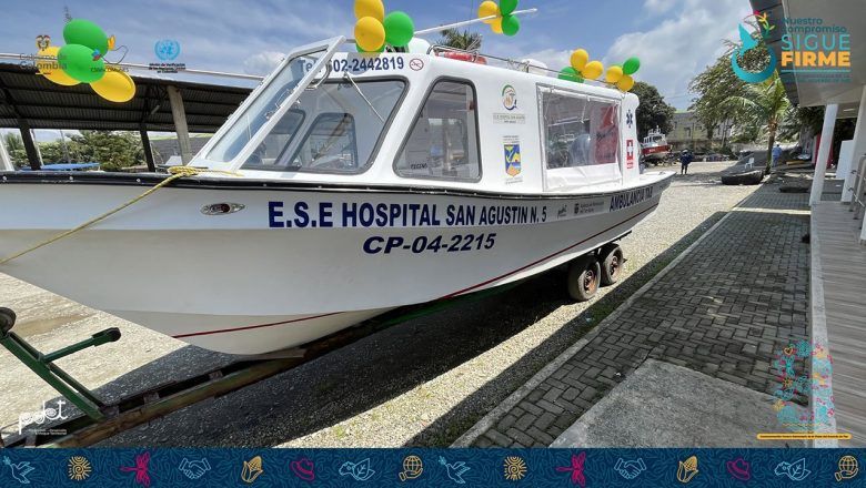 Entregan cinco ambulancias fluviales dotadas en tres municipios PDET por más de $2.000 millones