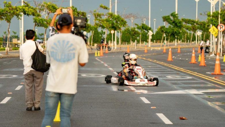 Barranquilla, sede de la carrera de karts, en el Gran Malecón