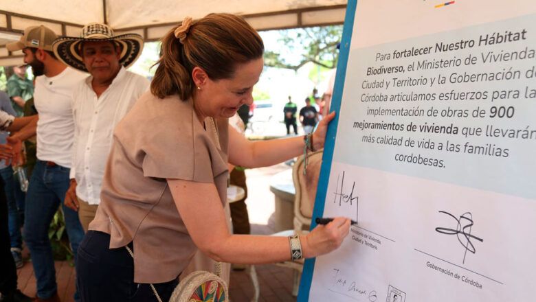 1.500 familias en Córdoba reciben apoyo del Gobierno nacional para mejorar vivienda urbana y rural