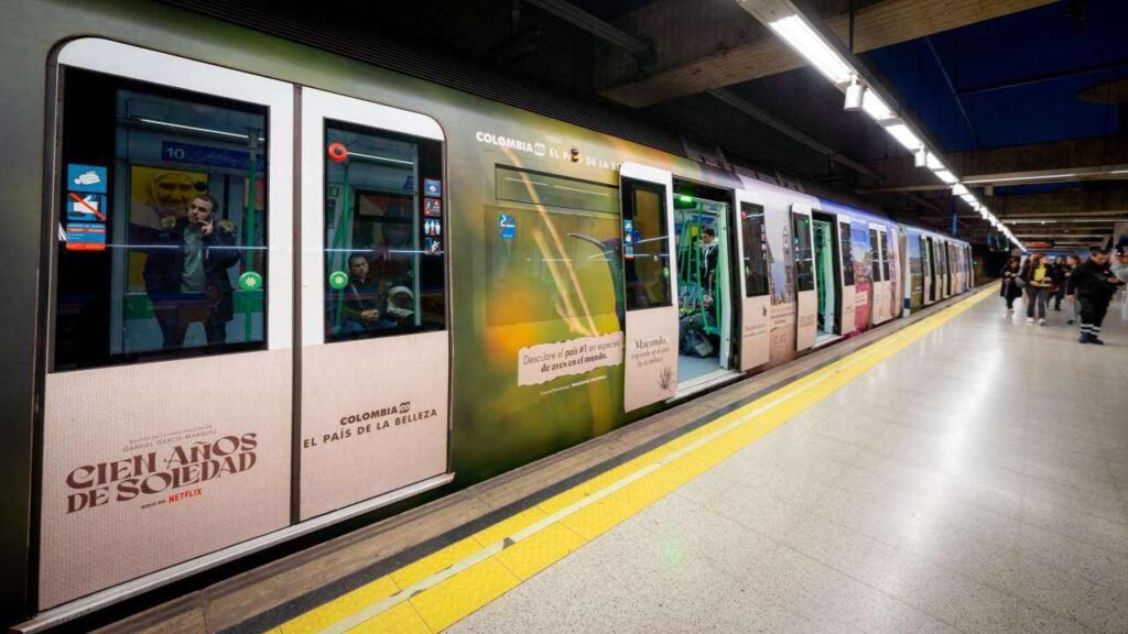 Metro de Madrid, España, se viste con los paisajes de Colombia