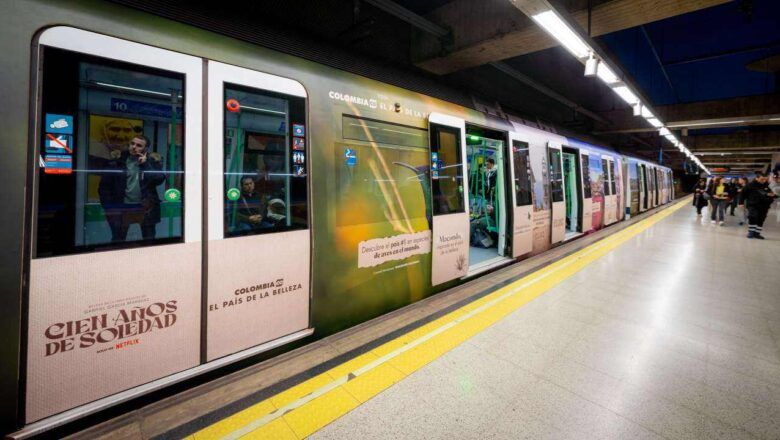 Metro de Madrid, España, se viste con los paisajes de Colombia
