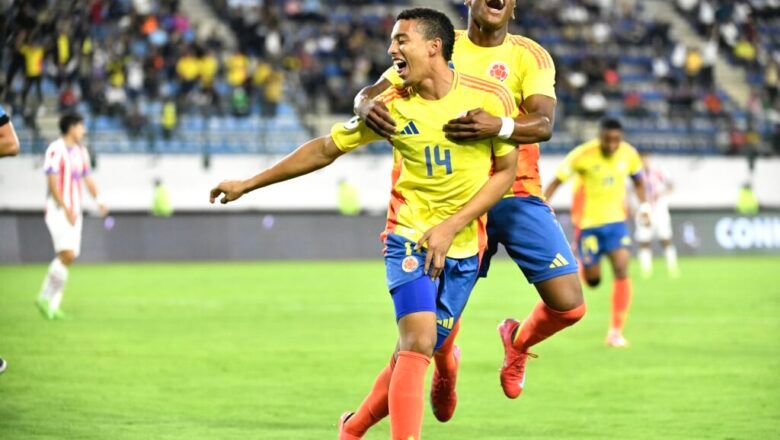 Colombia golea a Paraguay y celebra los primeros tres puntos de la Fase Final del Suramericano Sub20