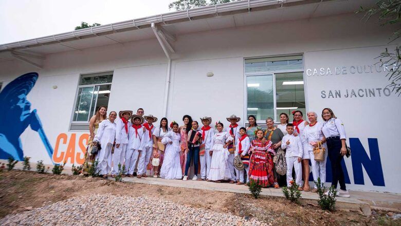 Inauguran casa de la cultura de San Jacinto para fortalecer desarrollo artístico y comunitario en los Montes de María