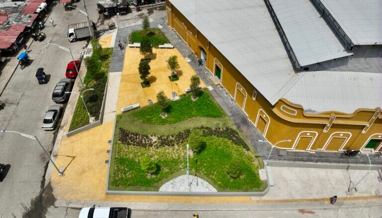 Mercado de Granos reverdece con intervención paisajística