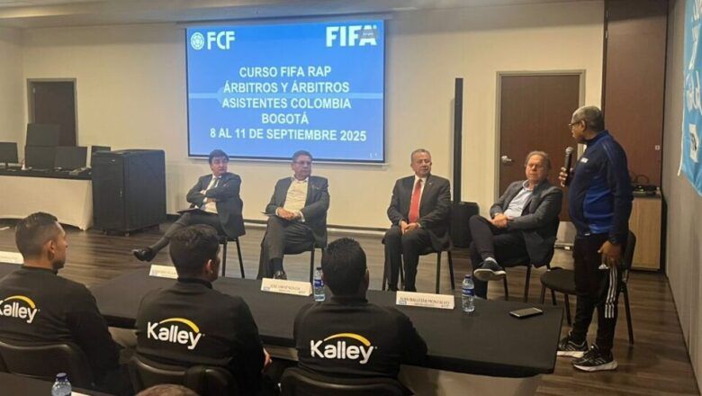 Arbitraje colombiano se fortalece con el Curso FIFA RAP en Bogotá