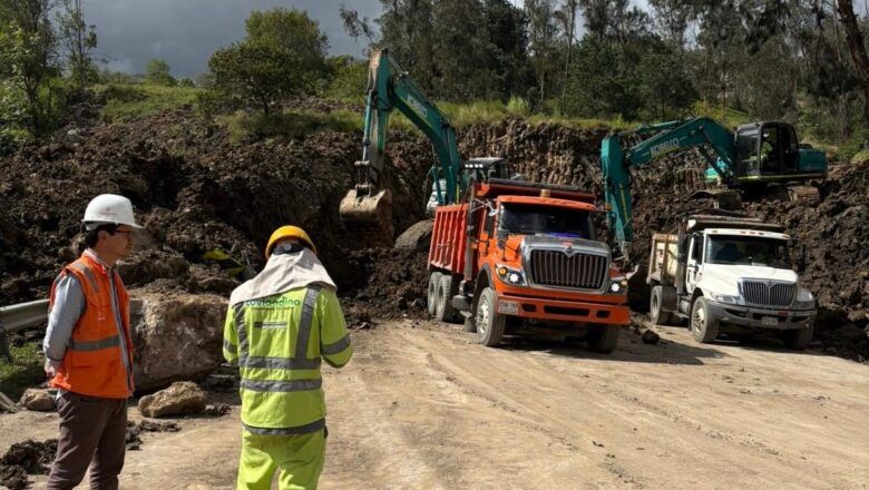 ANI inspecciona obras en Chipaque, para verificar el avance en la remoción de material
