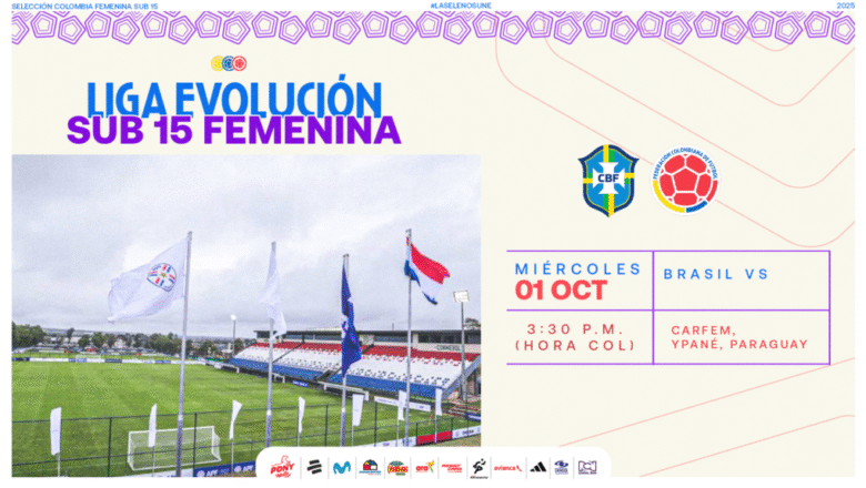 Colombia Femenina Sub15 enfrenta a Paraguay