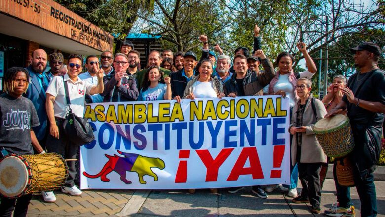Con inscripción de comité promotor, se activa el camino hacia una Asamblea Nacional Constituyente