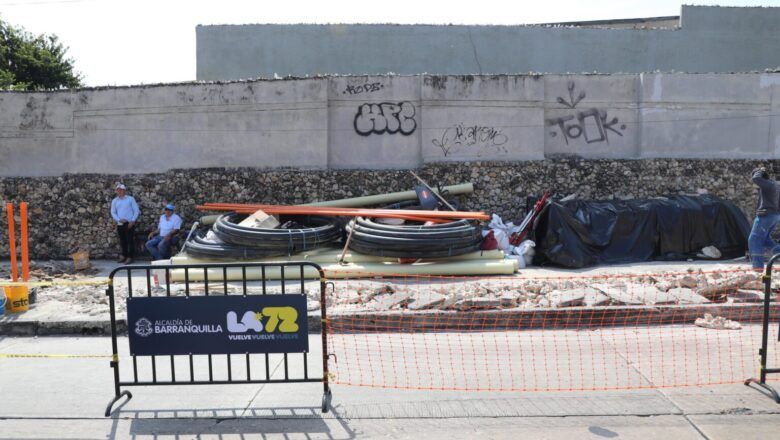 Avanzan las obras de la calle 72