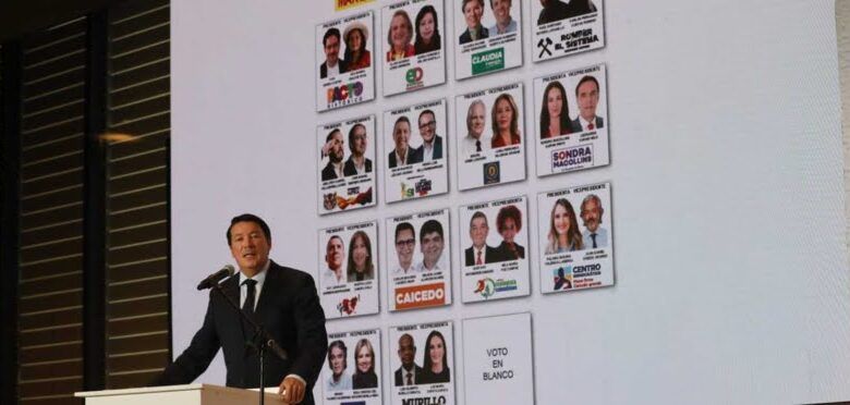Definido tarjetón electoral para las elecciones presidenciales