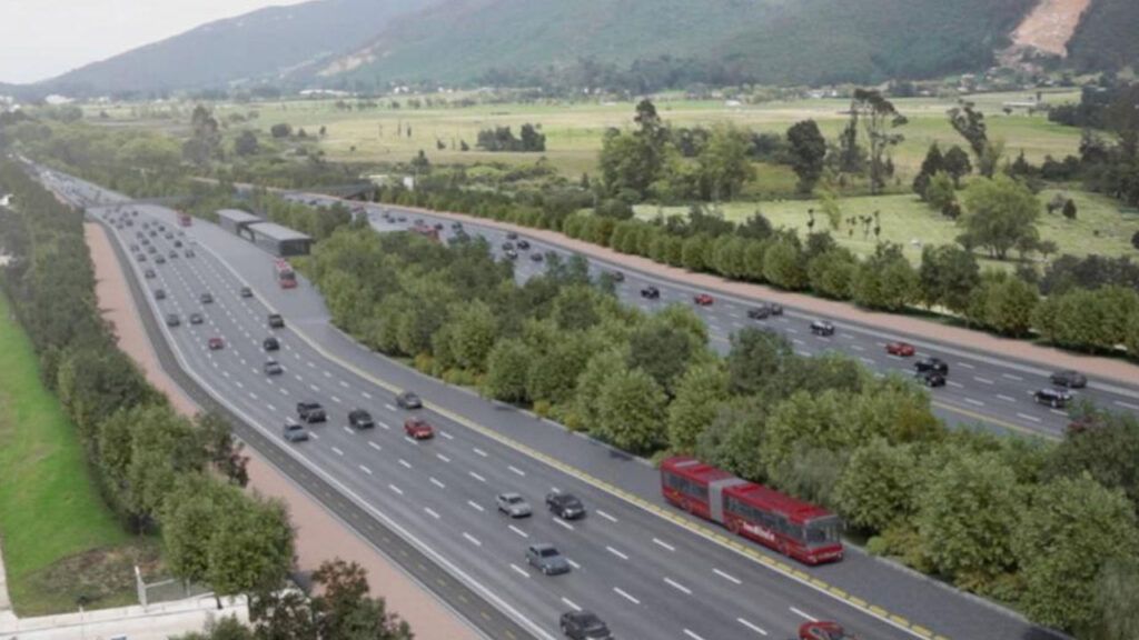 En marcha ampliación de la Autopista Norte en Bogotá