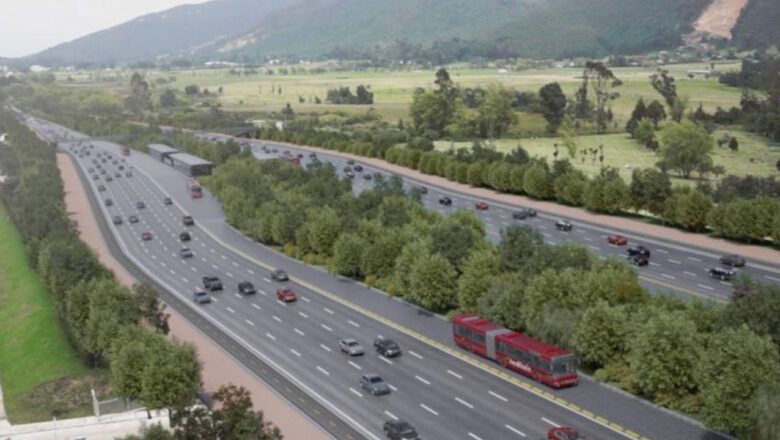 En marcha ampliación de la Autopista Norte en Bogotá
