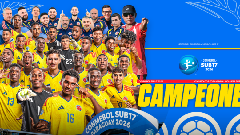 Colombia Masculina Sub17 celebra el título continental