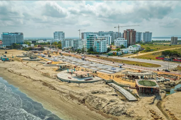 Gran Malecón del Mar en Cartagena alcanza 44 % de avance