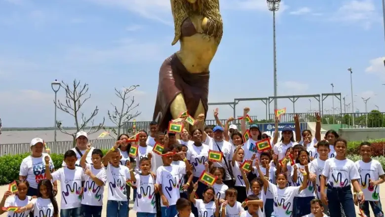 Niñas, niños y adolescentes rescatados conocen los nuevos iconos de Barranquilla