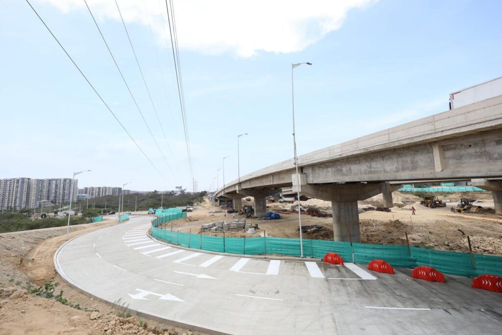 Nuevo tramo del intercambiador de Alameda. una salida directa a la Circunvalar para más de 80.000 personas