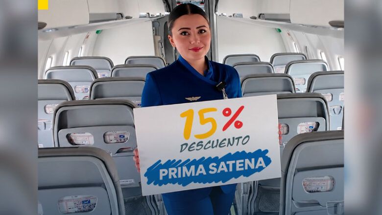Satena lanza campaña promocional con descuento de 15% para rutas nacionales por temporada de vacaciones de mitad de año
